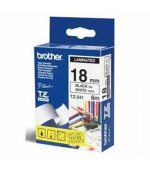 Brother - TZe-S241, bílá / černá (18mm, extr.adhezivní)