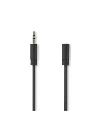 Nedis CAGB22050BK100 - Stereofonní Audio Kabel | 3,5mm Zástrčka - 3,5mm Zásuvka | 10 m | Černá barva