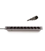 19" rozvodný panel,9x230V,1U, IEC320 C14  2,5m