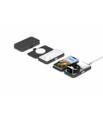 ER POWER skládací cestovní nabíječka 3v1 - černá