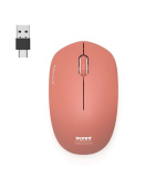 PORT CONNECT bezdrátová myš USB-A/USB-C, cihlová