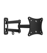 CONNECT IT nástěnný pohyblivý držák na obrazovky 10-27", záruka 30 let, ČERNÝ