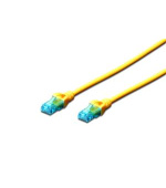 Digitus Ecoline Patch Cable, UTP, CAT 5e, AWG 26/7, žlutý 5m, 1ks