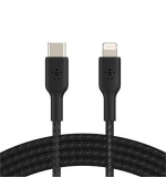 Belkin BOOST CHARGE™ Lightning/USB-C kabel, 1m, černý - odolný