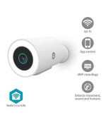 Nedis WIFICO15CWT - SmartLife Venkovní Kamera| Wi-Fi | Reflektor | 3MP Full HD 1296p | IP65 | Snímač pohybu | Bílá