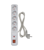 EMOS Přepěťová ochrana 5z,1,5m (šedá)