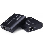 PremiumCord HDMI extender na 60m FULL HD 1080p přes jeden kabel Cat5e/6/6a/7, EDID nastavení