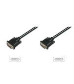 Digitus připojovací kabel DVI-D(24+1), Stíněný, DualLink, Černý, 1m