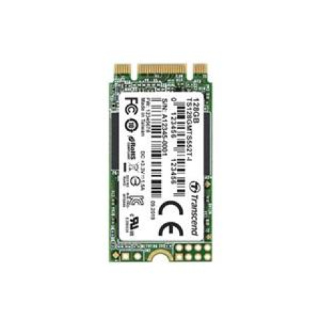 TRANSCEND MTS560T-VS1 128GB Industrial 128GB, M.2 2242 SSD, SATA3 B+M Key, 3D TLC BiCS5, DRAM-less, PE: 3K, extended tem