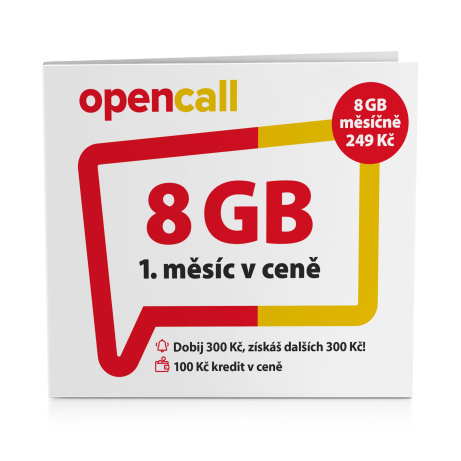 O2 Předplacená karta OpenCall