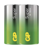 GP Alkalická baterie SUPER D (LR20) - 2ks