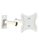 4World držák TV 14-42" otočný sklopný dvouramenný max.25kg bílý