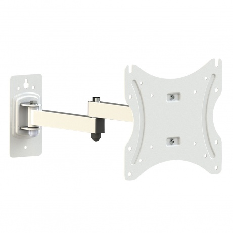 4World držák TV 14-42" otočný sklopný dvouramenný max.25kg bílý