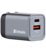 Cestovní adaptér Verbatim GNC-35, USB-C 35W, USB-A