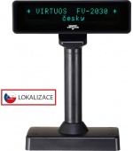 VFD zák.displej FV-2030B 2x20, 9mm,Serial, černý