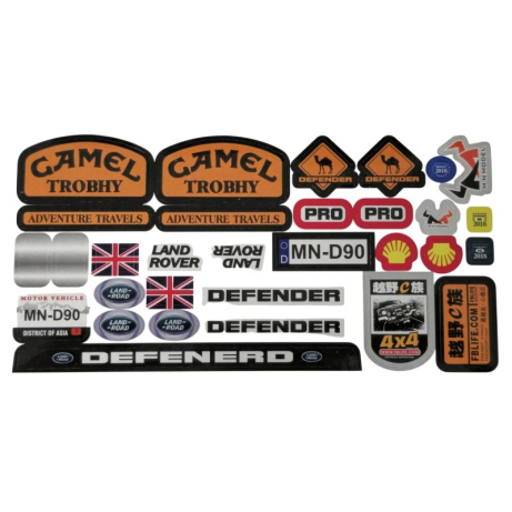 Polepy RC modelů Land Rover 1/12