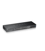 Zyxel GS2220-28, 28-port Managed Layer2+ Gigabit Ethernet switch, 24x Gigabit metal + 4x Gigabit dual personality (RJ45/