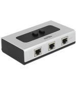 Delock Switch RJ45 10/100/1000 Mb/s 2 porty manuální - obousměrný