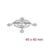 Delock Mřížka ventilátoru, 40 x 40 mm, stříbrná