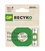 GP AA ReCyko 2 600 mAh, nabíjecí, (HR6), 4 ks PP