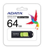 ADATA UC300/64GB/USB 3.2/USB-C/Černá