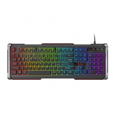 Herní klávesnice Genesis Rhod 400 RGB, CZ/SK layout, 6-zónové RGB podsvícení