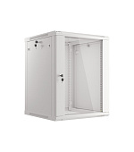 LANBERG 19" RACKOVÁ SKŘÍŇ PRO MONTÁŽ NA STĚNU 15U/600X600 (FLAT PACK) S PROSKLENÝMI DVEŘMI ŠEDÁ V2c