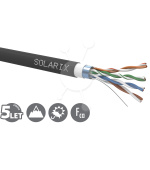 Instalační kabel Solarix CAT5E FTP PVC+PE Fca dvojitý plášť 305m/cívka SXKD-5E-FTP-PVC+PE