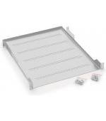 19" police A1 s perforací 350mm, max.40kg šedá