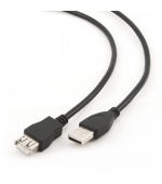 Kabel USB A-A 3m 2.0 prodlužovací HQ Black