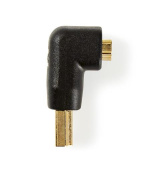 Nedis CVGB34901BK - HDMI™ Adaptér Úhlový 90° | HDMI Konektor - HDMI Zásuvka | Černá barva