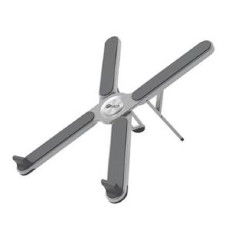 C-TECH Stojan na notebook Quallis NTS-100, do 15.6", stavitelný, skládací, hliníkový