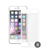 Screenshield™ Apple iPhone 7 Plus Tempered Glass protection display (full COVER WHITE metalic frame)