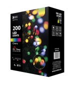 Vánoční řetěz 200LED-kuličky,20m,MULTICOLOR+časova