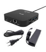 i-tec USB-C Dual HDMI Docking Station with Power Delivery 100W + i-tec Universal Charger 100W