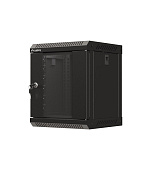 LANBERG RACKOVÁ SKŘÍŇ 10" PRO MONTÁŽ NA STĚNU 6U/300X300 (FLAT PACK) S PROSKLENÝMI DVEŘMI ČERNÁ