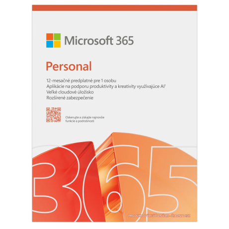 Microsoft 365 Personal FY25H2 Mac/Win, 1rok, SK