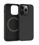 ER POWER Silikonový kryt CARNEVAL SNAP pro iPhone 13 Pro Max s MagSafe - Černá