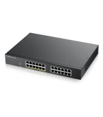 Zyxel GS1900-24EP, 24-port GbE L2, 12 Port PoE Smart Switch, rackmount, 130 Watt