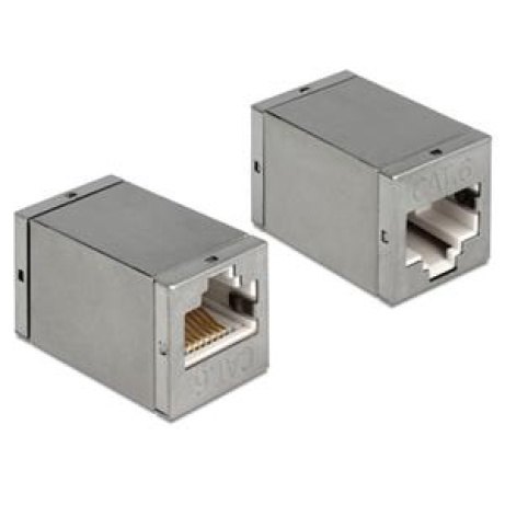Delock adaptér  RJ45 samice / samice CAT6 Compact UTP - kovové pouzdro