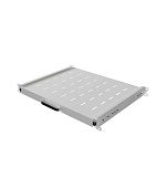 LANBERG POSUVNÁ POLICE PRO 19" RACKOVÉ SKŘÍNĚ 350MM ŠEDÁ (1U/445X350MM, NOSNOST DO 35KG, 4PO