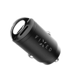 Autonabíječka FIXED s 2xUSB-C výstupem v miniaturním provedení, podpora PD, 30W, černá
