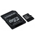 32GB microSDHC Kingston CL10 UHS-I 80R + SD adap.