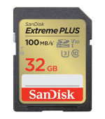 SanDisk Extreme PLUS/SDHC/32GB/UHS-I U3 / Class 10/Černá