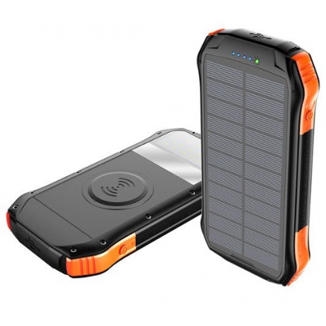 Solární powerbanka VIKING S10W 10000mAh, Outdoorová s IP66, podpora bezkontaktního nabíjení