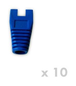 DATACOM Návlek pro plug RJ45 s výřezem modrý  (10ks)