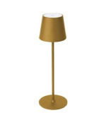 PLATINET TABLE WATERPROOF IP44 REGULATION RECHARGABLE GOLD