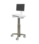ERGOTRON CAREFIT SLIM 2.0, LCD CART, Light-Duty Medical Cart, vozík LCD, odkládací plochy