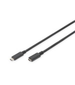 Digitus Prodlužovací kabel USB C na C samec/samice 1,5 m, 3A, 480 MB, verze 2.0, bl
