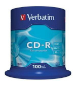 VERBATIM CD-R 700MB, 52x, spindle 100 ks